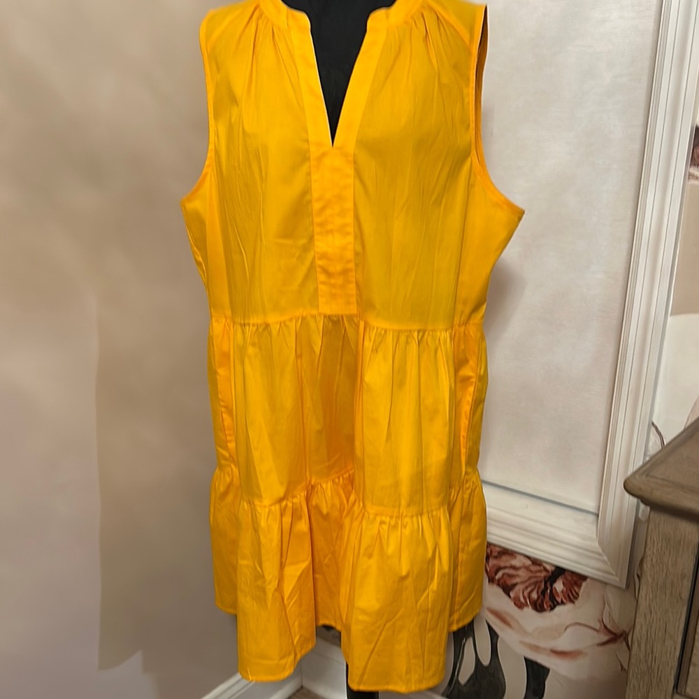 CeCe Sunny Yellow Sleeveless Mini Dress